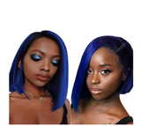 13x4 Frontal Lace Wig -1B Blue