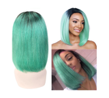 13x4 Frontal Lace Wig - 1B Green