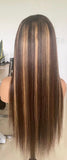 Highlight Honey Blonde Straight Frontal Lace
