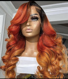 Ombre Brown Honey Blonde Front Lace